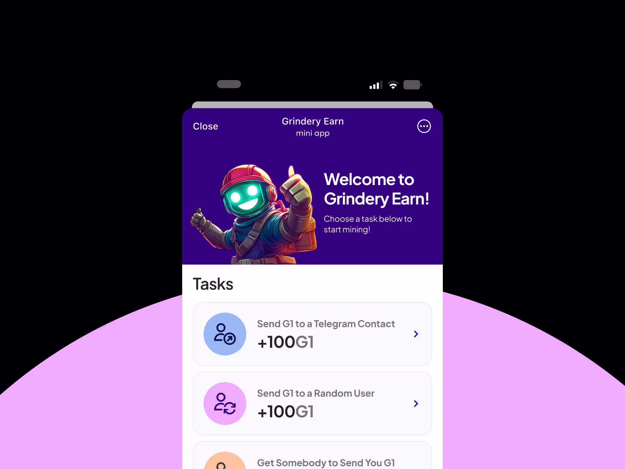 In 2024, Grindery Wallet reached over 4 million users. To increase engagement and help users get the most out of the product, we created the Grindery Earn Appâa Telegram Mini App (TMA) designed to gamify the experience. The goal was to encourage users to complete meaningful actions within the wallet while making the process entertaining. A fantasy-style miner character guided users through âminingâ tasks, each linked to wallet functionality and rewards in G1 tokens. AI tools, including MidJourney, were used to create the visual assets, ensuring a distinctive and engaging aesthetic that supported the gamification strategy. The outcome was a more interactive and rewarding experience that reinforced product adoption and user retention.